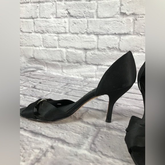 BNWOB Vintage Nina‎ Leather Dorsey Peep Toe Heels - Picture 4 of 11